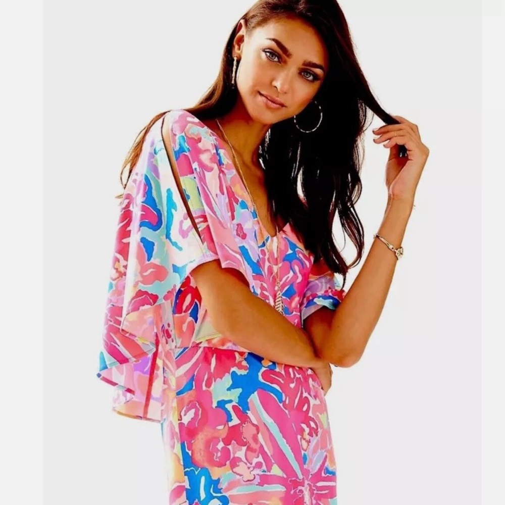NWT Gabrielle Dress Multi Playa Hermosa Engineered Size XXS. Lilly Pulitzer.
